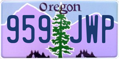 OR license plate 959JWP