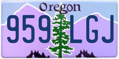OR license plate 959LGJ