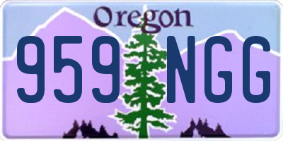 OR license plate 959NGG