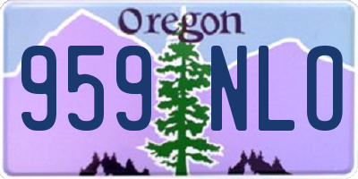 OR license plate 959NLO