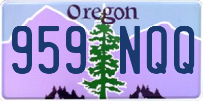 OR license plate 959NQQ