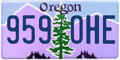 OR license plate 959OHE