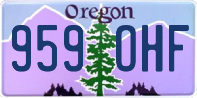 OR license plate 959OHF
