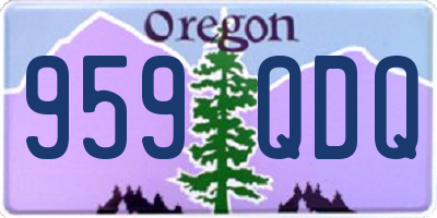 OR license plate 959QDQ