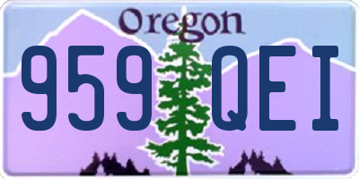 OR license plate 959QEI