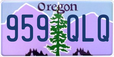 OR license plate 959QLQ
