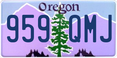 OR license plate 959QMJ