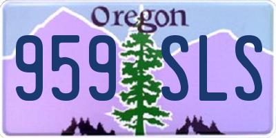 OR license plate 959SLS