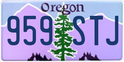 OR license plate 959STJ