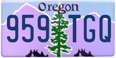 OR license plate 959TGQ