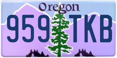 OR license plate 959TKB