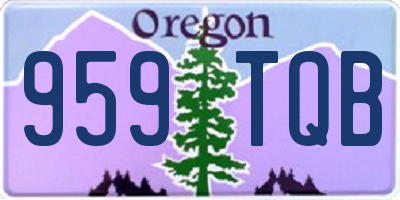 OR license plate 959TQB