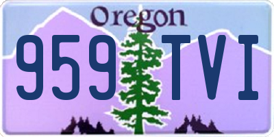 OR license plate 959TVI