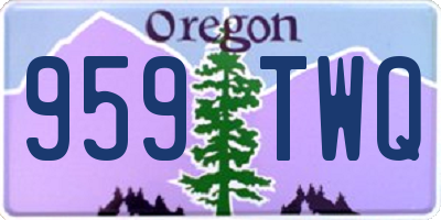 OR license plate 959TWQ