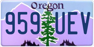 OR license plate 959UEV