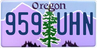 OR license plate 959UHN