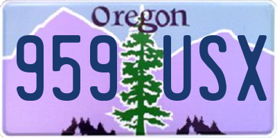 OR license plate 959USX
