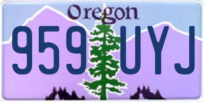 OR license plate 959UYJ