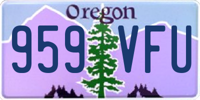 OR license plate 959VFU
