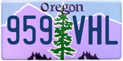 OR license plate 959VHL