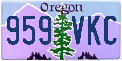 OR license plate 959VKC