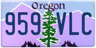 OR license plate 959VLC