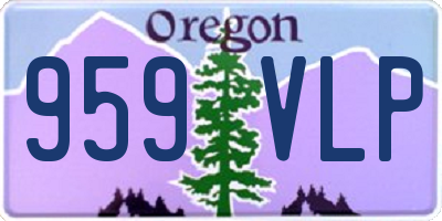 OR license plate 959VLP