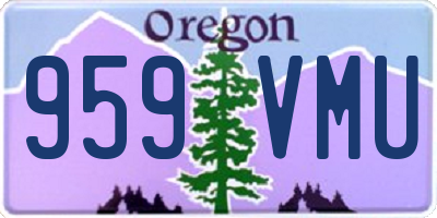 OR license plate 959VMU