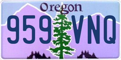 OR license plate 959VNQ