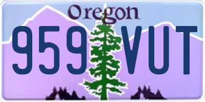 OR license plate 959VUT
