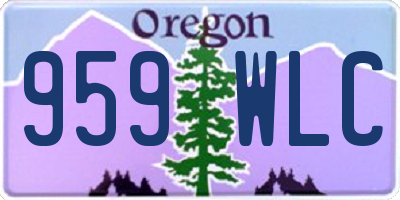 OR license plate 959WLC