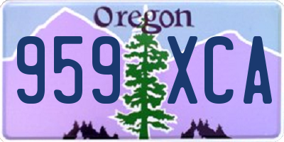 OR license plate 959XCA