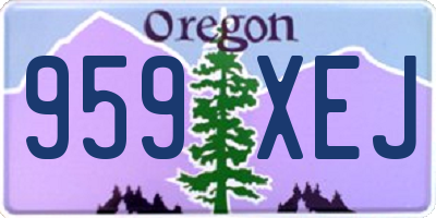 OR license plate 959XEJ