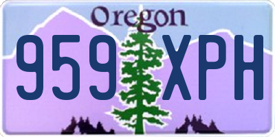 OR license plate 959XPH