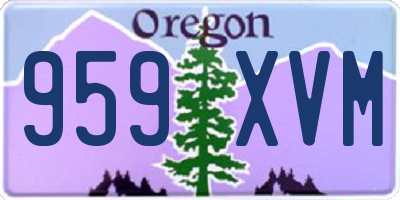 OR license plate 959XVM