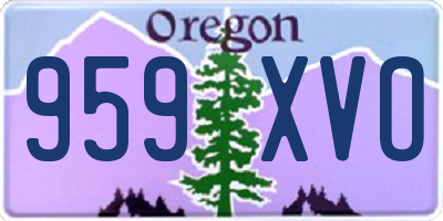 OR license plate 959XVO