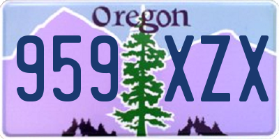 OR license plate 959XZX