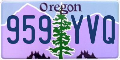 OR license plate 959YVQ