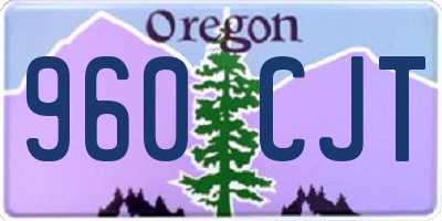 OR license plate 960CJT