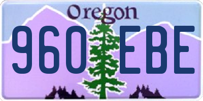 OR license plate 960EBE