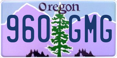 OR license plate 960GMG