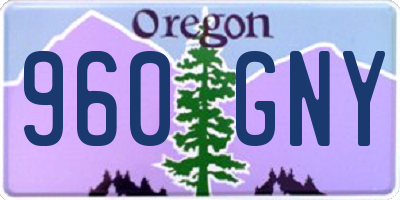 OR license plate 960GNY