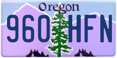 OR license plate 960HFN