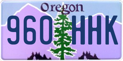 OR license plate 960HHK