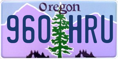 OR license plate 960HRU