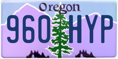 OR license plate 960HYP