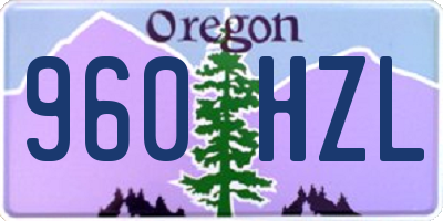 OR license plate 960HZL