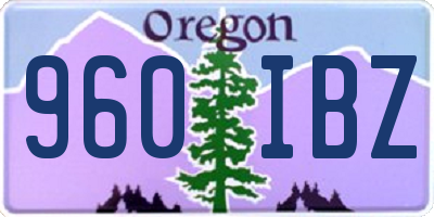 OR license plate 960IBZ