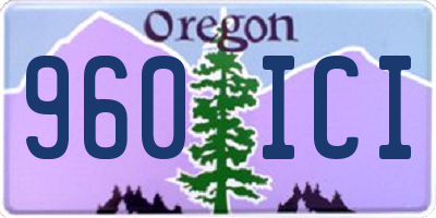 OR license plate 960ICI