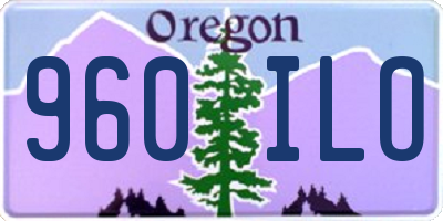 OR license plate 960ILO